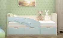 Детская кровать Дельфин Цвет голубой Мебельная фабрика Олмеко