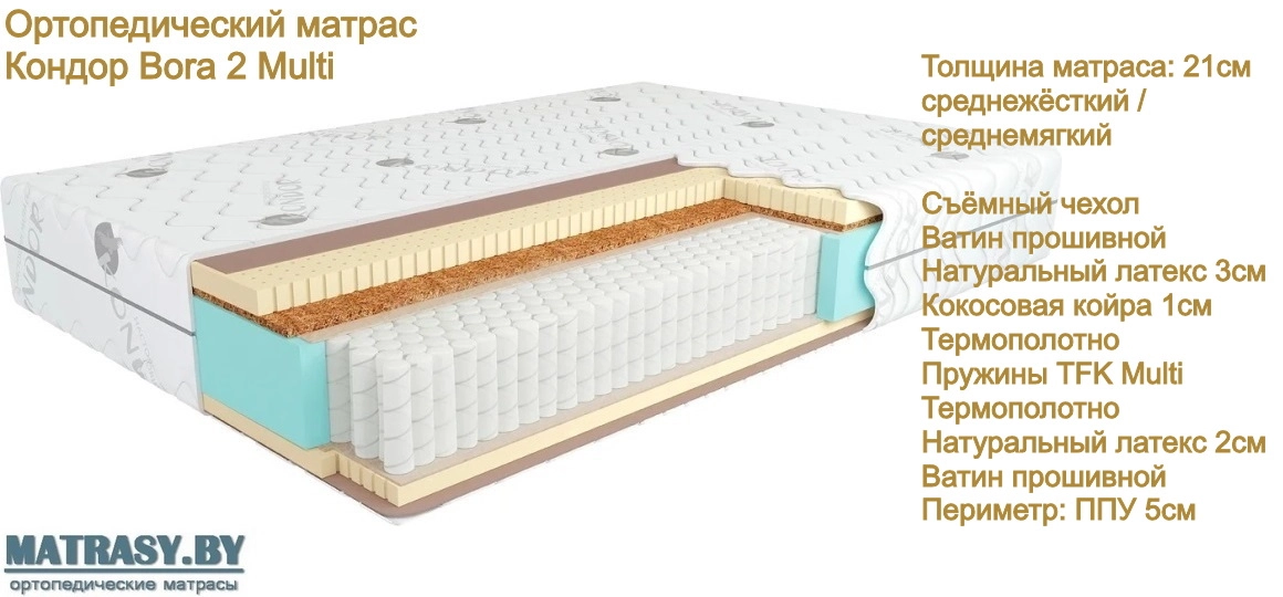 Матрас Кондор Bora 2 Multi купить в Сморгони недорого