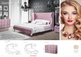 Кровать New Elegance Модель Glamour