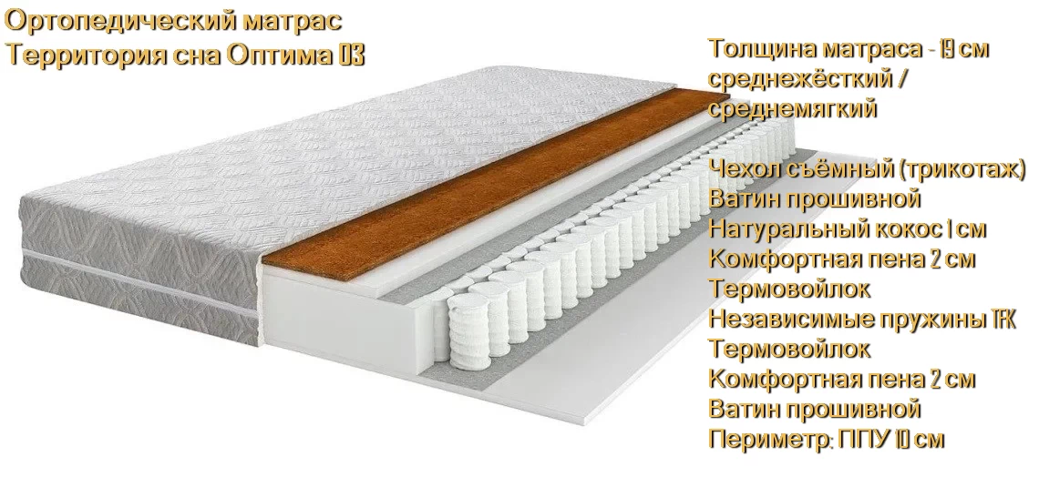 Матрас Оптима 03 купить в Минске недорого